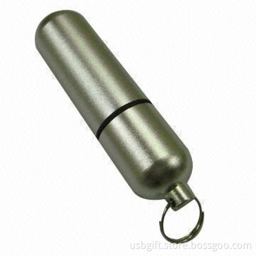 USB flash disk, 8GB capacity, metal bottle shape, for promotional gift